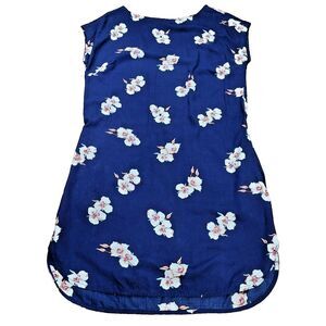 Patagonia June Lake Dress Women's Size XS Navy Mariposa Lily Worn Wear Tencel